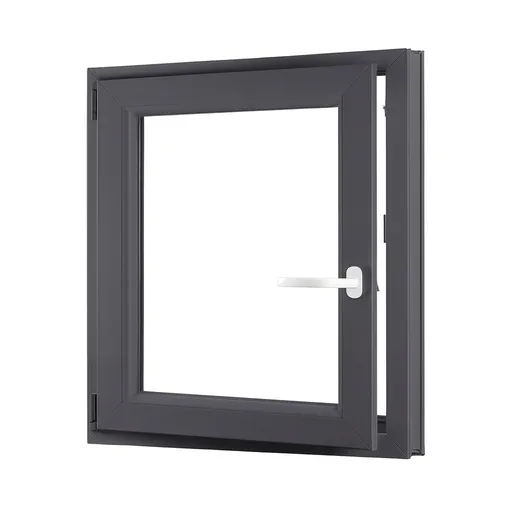 Jednokřídlé plastové sklepní okno OLIMPIA 60 AD, levé