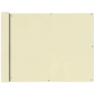 Balkónová zástěna z oxfordské látky 90x400 cm krémová (42338)