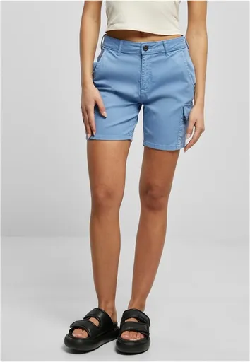Urban Classics Ladies High Waist Cargo Shorts horizonblue - 31