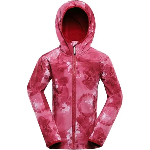 ALPINE PRO HOORO Dětská softshellová bunda, růžová, velikost 164-170