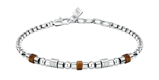 Morellato Ocelový pánský náramek s tygřím okem Pietre S1743