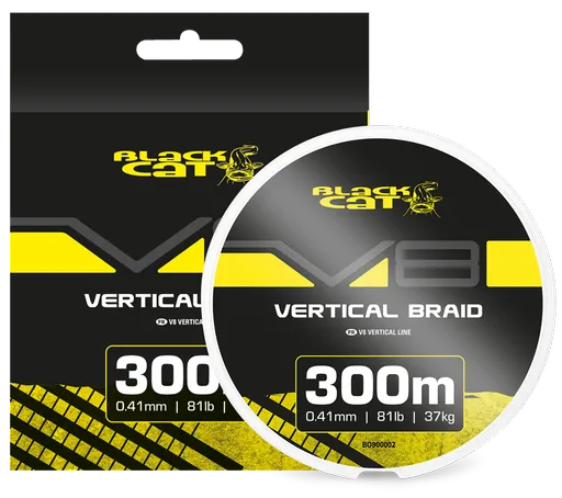 Black cat splétaná šňůra v8-line 300 m - 0,41 mm 37 kg