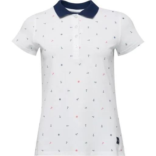 Willard WABISA Dámské triko s límečkem, bílá, velikost XXL