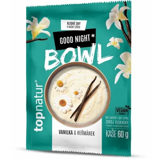 TOPNATUR BOWL GOOD NIGHT VANILKA + HEŘMÁNEK 60 G Kaše, , velikost 60 G