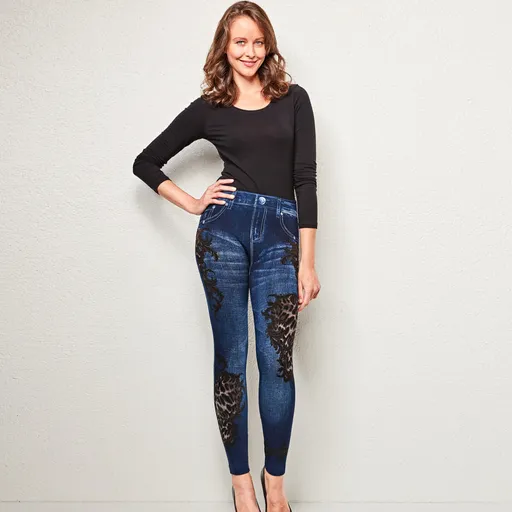 Slim džegíny Leopard