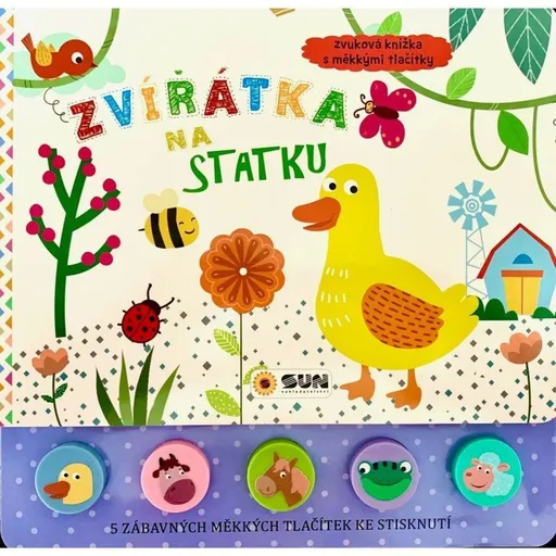 Zvířátka na statku Zvuková knížka s měkkými tlačítky