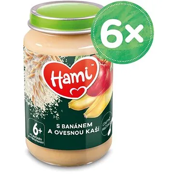 Hami Ovocnoobilný příkrm S banánem a ovesnou kaší 6× 190 g (5900852054365)