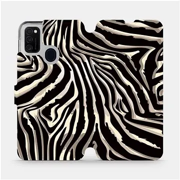 Flipové pouzdro na mobil Samsung Galaxy M21 - VA31P Zebří vzor (5903516245796)