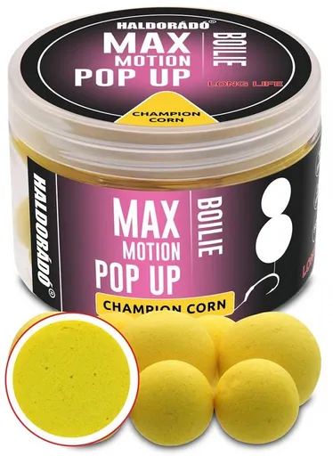 Haldorádó Pop-Up Boilies Max Motion 16+20mm 50g - Champion Corn,Haldorádó Pop-Up Boilies Max Motion 16+20mm 50g - Champion Corn