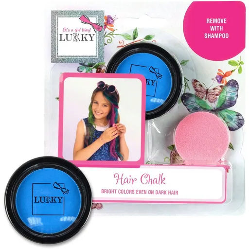 LUKKY křída na vlasy s aplikátorem, tmavě modrá