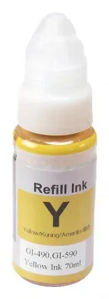 CANON GI-490 Y - kompatibilní cartridge, žlutá, 70ml