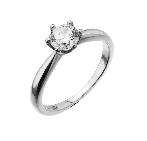 Evolution Group - Pavona Stříbrný zásnubní prsten s jemným zirkonem 15014.1 crystal 56 mm