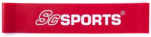 ScSPORTS odporová guma, odpor 13,5 kg, červená