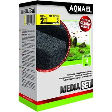 Aquael Sponge Fan-3 plus 2 ks (5905546198264)
