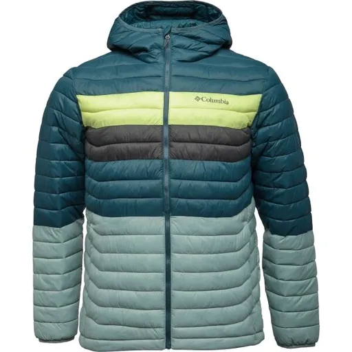 Columbia POWDER PASS HOODED JACKET Pánská outdoorová bunda, modrá, velikost