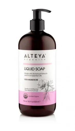 Alteya Organics BIO Tekuté mýdlo Muškát & Růže 500 ml