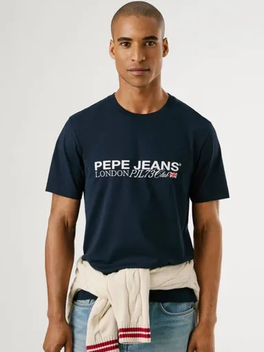 Pepe Jeans pánské tmavě modré tričko MATTHEW PM5010104594 L