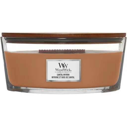 WoodWick Vonná svíčka loď Santal Myrrh, 453 g