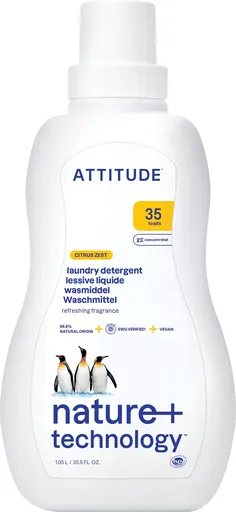 ATTITUDE Prací gel s vůní citronové kúry 1,05 l (35 praní) (626232420340)