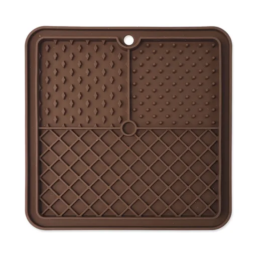 Epic PET Podložka lízací Lick&Snack čtverec hnědý 20x20 cm