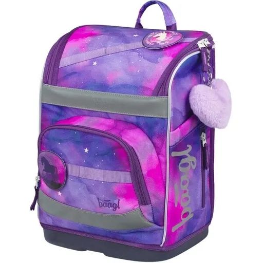 BAAGL ZIPPY PLUS KŮŇ Školní aktovka, růžová, velikost