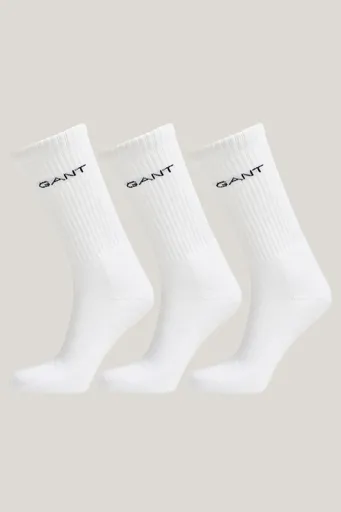 PONOŽKY 3-PACK GANT SPORT SOCKS 3-PACK WHITE