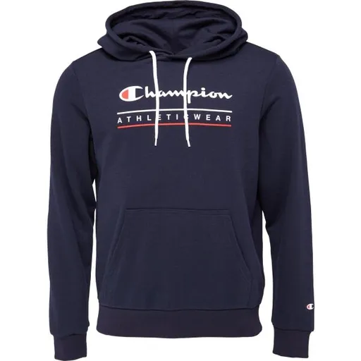 Champion HOODIE Pánská mikina, tmavě modrá, velikost