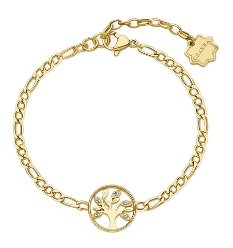 Brosway Pozlacený náramek Strom života Chakra BHKB144