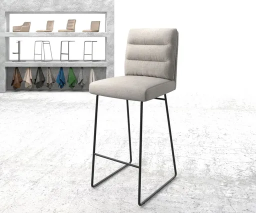 Barová židle Pela-Flex Stripes Light Grey Skid Kovový rám