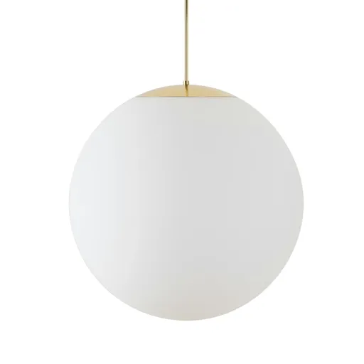 OSMONT ADR62621 ADRIA P5 HP závěsné skleněné svítidlo mosaz leštěná / bílá IP40 4000 K 65W LED