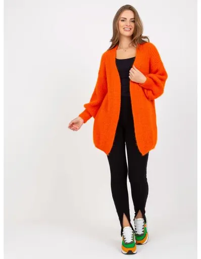 Dámský svetr oversize OCH BELLA oranžový