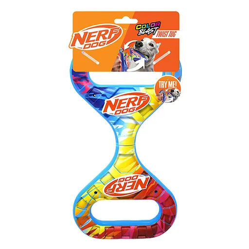 NERF DOG Hračka pro psy rotující táhadlo Infinity s barevným úchopem 27 cm