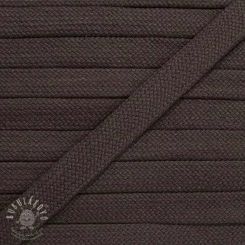 Bavlnená šnůra plochá 13 mm mocha