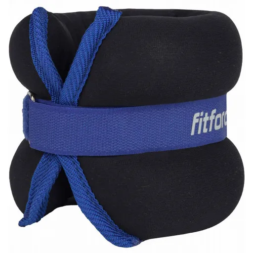 Fitforce ANKLE 2 x 1,5 KG Závaží na kotníky, černá, velikost 1,5 KG