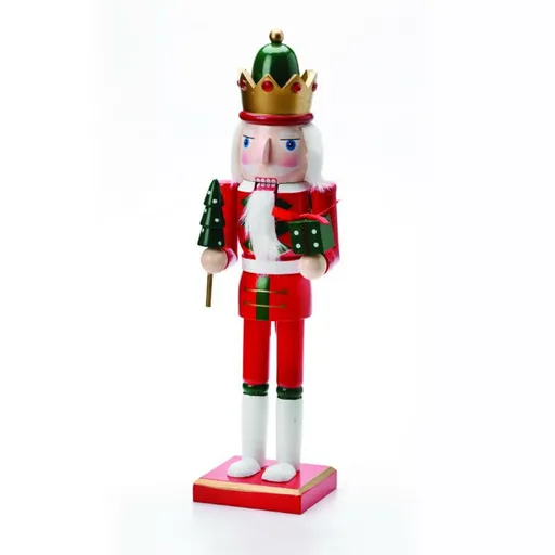 ACA Lighting královský louskáček s dárkem a stromkem 38cm X143806