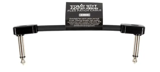 Ernie Ball Flex Patch Cable 3" Black