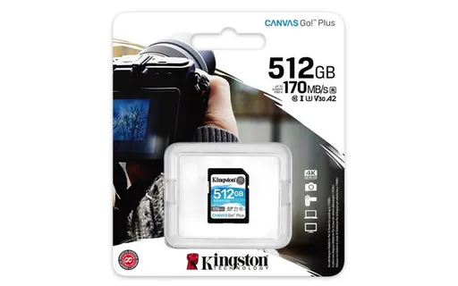 KINGSTON 1TB SDXC Canvas Go Plus Gen4 200MB/s C10 UHS-I U3 V30