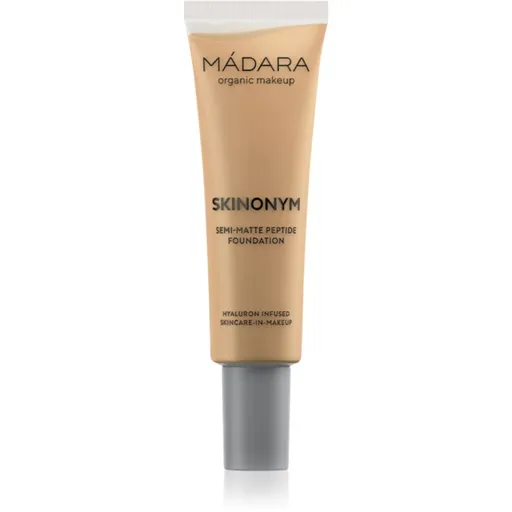 MÁDARA Skinonym Semi-Matte Peptide dlouhotrvající make-up s peptidy odstín Golden Sand 50 30 ml