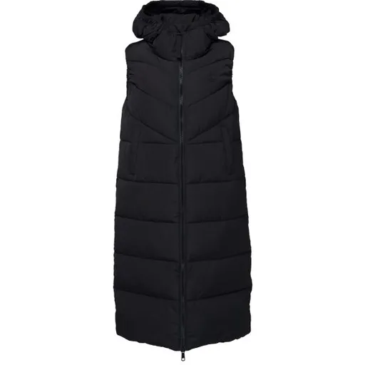 LOAP TANJA Dámská dlouhá vesta, černá, velikost