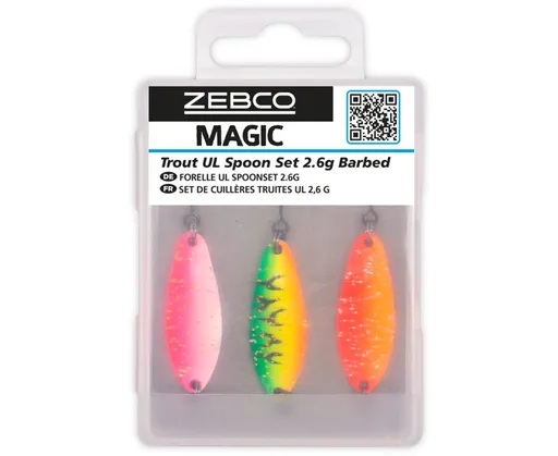 Zebco Plandavka Target Fish Trout UL Spoon Set 3ks - 2,6g,Zebco Plandavka Target Fish Trout UL Spoon Set 3ks - 2,6g