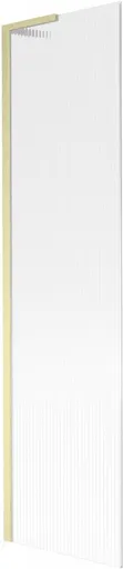 MEXEN/S Next L vanová zástěna FIX 50 x 150, proužky, zlatá kartáčovaná 895-050-000-03-09-55