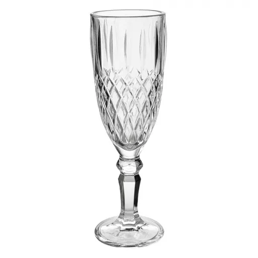 Transparentní sklenička na šampaňské Diamond - Ø 6*19 cm / 150 ml Clayre & Eef