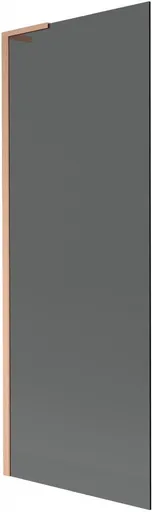 MEXEN/S Next L vanová zástěna FIX 70 x 150, grafit, měď kartáčovaná 895-070-000-03-40-65