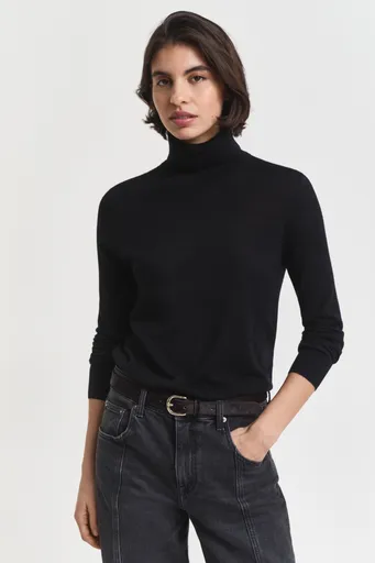 ROLÁK GANT FINE MERINO TURTLENECK BLACK
