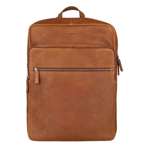 Kožený business batoh Burkely Marlo - koňak