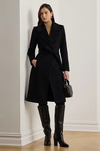 Vlněný kabát Lauren Ralph Lauren