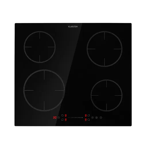 Klarstein Virtuoso EcoAdapt, indukční varná deska, 7200 W, 4 zóny, sklo, černá
