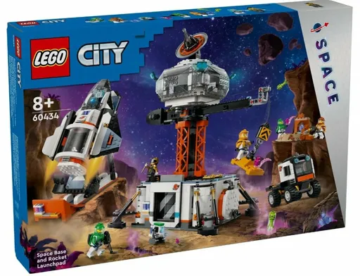 Vesmírná základna a startovací rampa pro raketu - LEGO City (60434)