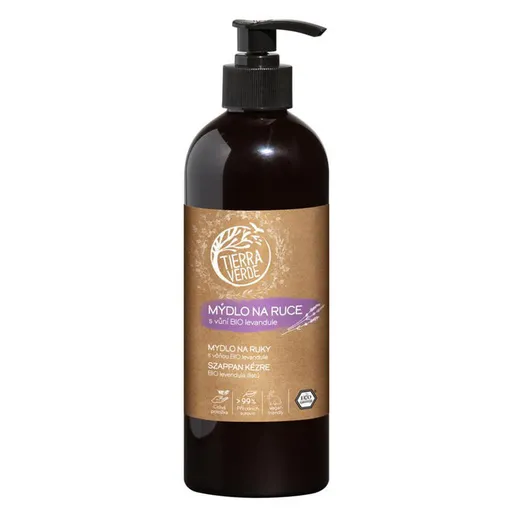 Tierra Verde tekuté mýdlo na ruce s vůní BIO levandule 480 ml