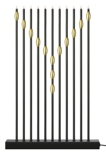 Markslöjd Necklace černý vánoční svícen